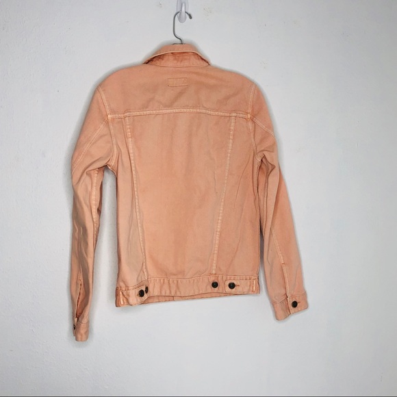 ASOS Pink Button Denim Jean Jacket XS - Picture 2 of 8